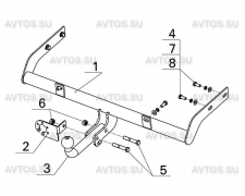 Купить Фаркопы Фаркоп Datsun | Berg 6013.007 в Череповце