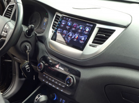 Рамка HYUNDAI Tucson 2015-2018 SILVER 9 дюймов