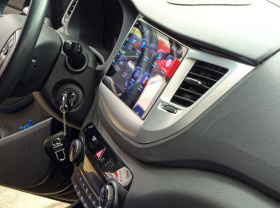 Рамка HYUNDAI Tucson 2015-2018 SILVER 9 дюймов
